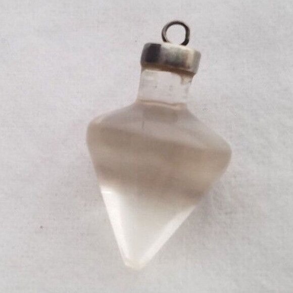 Last One! Artisan Clear Polished Quartz Christmas TREE SHAPED PENDANT new - Picture 1 of 8